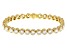 Judith Ripka Haute Collection Cubic Zirconia 14k Gold Clad Tennis Bracelet 12.78ctw