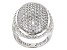 1.90ctw Oval Bella Luce® Diamond Simulant Rhodium Over Silver Pave Verona Ring