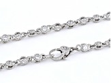 Judith Ripka Haute Collection Cubic Zirconia Rhodium Over Silver Rolling Tennis Necklace 10.33ctw