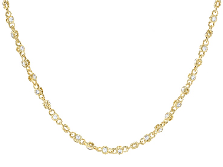 Judith Ripka Haute Collection Cubic Zirconia 14k Gold Clad Rolling