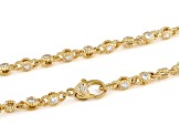 Judith Ripka Haute Collection Cubic Zirconia 14k Gold Clad Rolling Tennis Necklace 10.33ctw