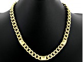 Judith Ripka Cubic Zirconia 14k Gold Clad Curb Link Cairo Necklace 0.17ctw