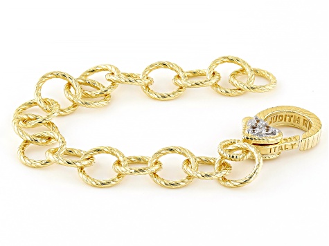 Judith Ripka Cubic Zirconia 14k Gold Clad Verona 4