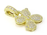 Judith Ripka Cubic Zirconia 14k Gold Clad Petaluma Enhancer 1.00ctw