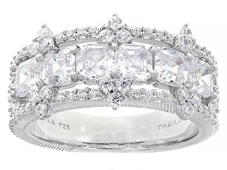 juuchi Judith Ripka Cubic Zirconia Rhodium Over Sterling Silver