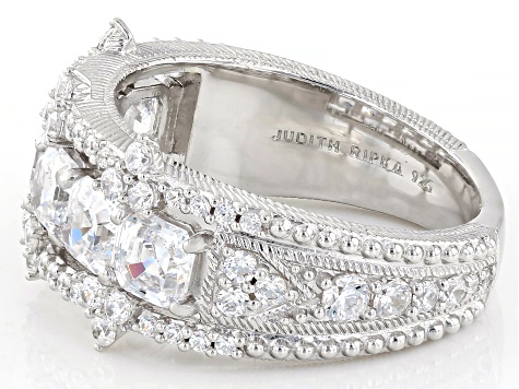 Judith Ripka Cubic Zirconia Rhodium Over Sterling Silver Judith Ripka Cubic Zirconia Rhodium Over Sterling Silver