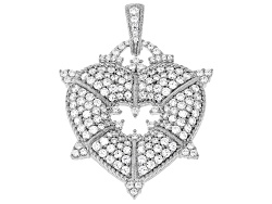 thumbnail image 2 of 925 Sterling Silver Heart Charms Bracelet With White CZ - Custom 2 of 9
