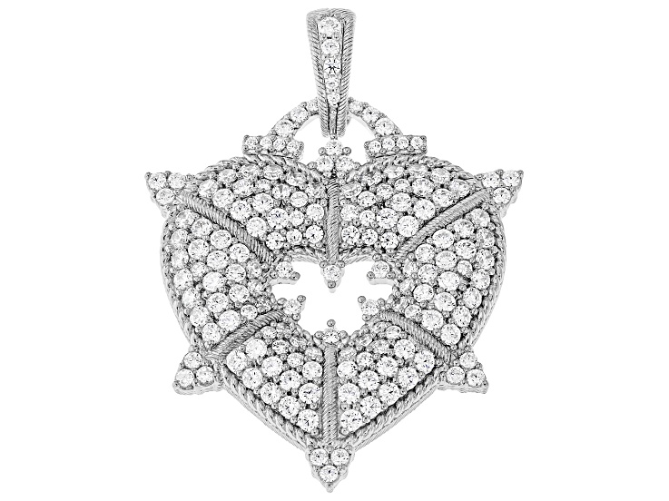 Judith Ripka Cubic Zirconia Rhodium Over Sterling Silver More Is