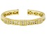 Judith Ripka Cubic Zirconia 14k Gold Clad Estate Cuff Bracelet 2.00ctw