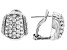 Judith Ripka Cubic Zirconia Rhodium Over Sterling Silver Haute Pave Shield Earrings 2.10ctw