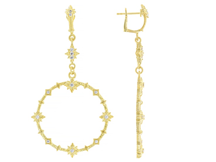 Gold Triangle with 3 CZ stones – Junipurr Jewelry