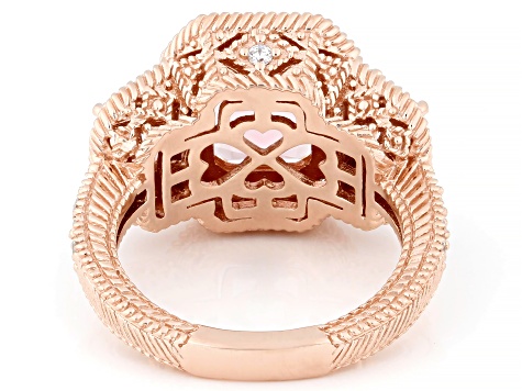 Judith Ripka Pink Morganite Simulant & White Cubic Zirconia
