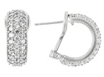 Judith Ripka White Cubic Zirconia Rhodium Over Sterling