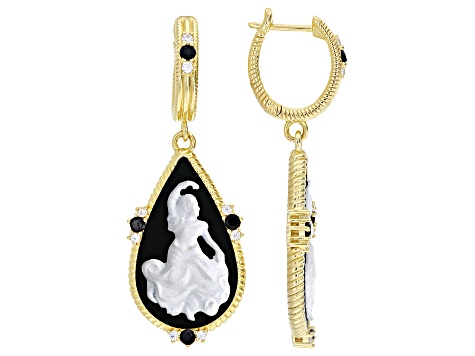 コレクション 23Karat Pure Yellow Gold Multi-Gemstone 18k Yellow Gold Over Sterling Silver Ring