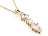 Judith Ripka Pink Cubic Zirconia 14k Gold Clad Haute Haute Enhancer ...