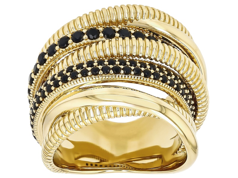 Judith Ripka Cubic Zirconia Rhodium Over Sterling Silver Jubilee 7