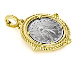 Judith Ripka 14k Gold Clad Verona Genuine Lira Bee Coin Enhancer ...