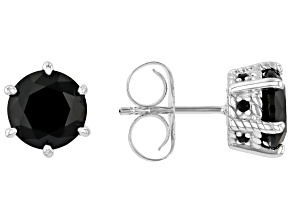 Judith Ripka Haute Collection Black Spinel Rhodium Over Sterling Silver Earrings 3.67ctw