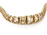 Judith Ripka Champagne Cubic Zirconia 14k Gold Clad Bubbles Bracelet 22.50ctw