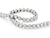 Judith Ripka White Lab Grown Diamond F VS2 Rhodium Over Sterling Silver Lucent Bracelet 1.00ctw