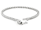Judith Ripka White Lab Grown Diamond F VS2 Rhodium Over Sterling Silver Lucent Bracelet 1.00ctw