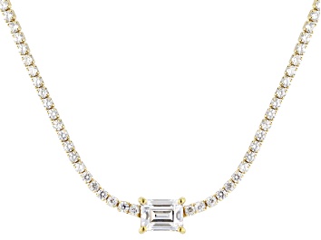 Judith Ripka White Cubic Zirconia Rhodium Over Sterling Silver