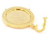 Judith Ripka 14k Gold Clad Genuine Italian 20-Lira Coin Enhancer