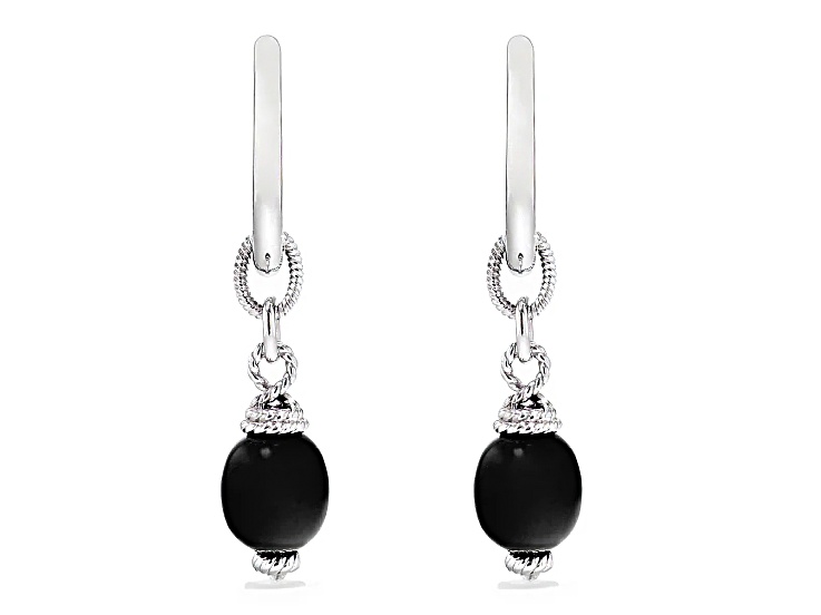 DUO LINK Ohrringe 925/- Sterlingsilber, Rhodiniert