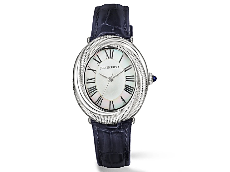 Judith Ripka Couture Eternity Mother-of-Pearl with Midnight 
