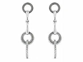 Judith Ripka Couture Vienna Rhodium Over Sterling Silver Earrings