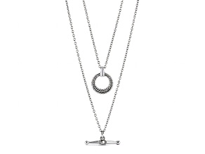 Judith Ripka Couture Vienna Rhodium Over Sterling Silver Necklace