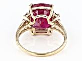 Red Ruby 10K Yellow Gold Ring 7.29ctw