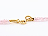 Pink Morganite 14K Yellow Gold Necklace