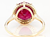 Red Mahaleo® Ruby 10k Yellow Gold Ring 3.99ctw