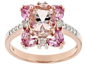 Pink Cor-De-Rosa Morganite™ 10K Rose Gold Ring 2.33ctw