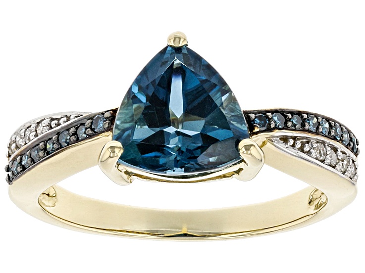 London Blue Topaz 10K Yellow Gold Ring 2.15ctw - JSA195 | JTV