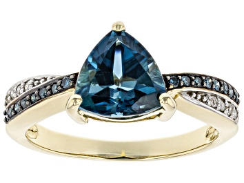 Picture of London Blue Topaz 10K Yellow Gold Ring 2.15ctw