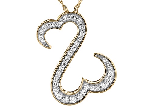 Ctw Round Shape White Natural Diamond Key Pendant Necklace In 14k Gold Over Sterling Silver 0.15 Carat