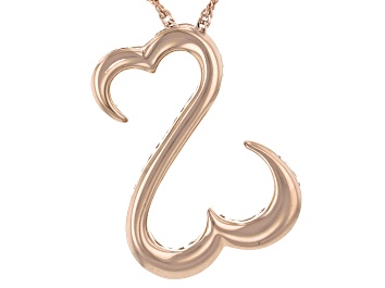 Picture of 14k Rose Gold Over Sterling Silver Pendant With Chain