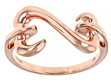 Picture of 14k Rose Gold Over Sterling Silver Open Design Ring