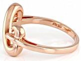 14k Rose Gold Over Sterling Silver Open Design Ring