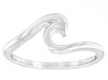 Picture of Rhodium Over Sterling Silver Wave Ring