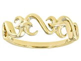 14k Yellow Gold Over Sterling Silver Band Ring