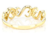 14k Yellow Gold Over Sterling Silver Band Ring
