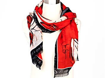 Picture of Dance of the Open Heart Modal Scarf With Fringe