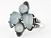 Blue Dreamy Aquamarine Sterling Silver Ring