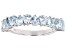 Sky Blue Glacier Topaz Rhodium Over Sterling Silver Band Ring 1.94ctw