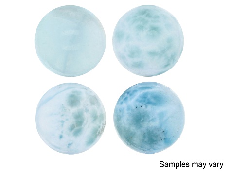 Blue Larimar Rhodium Over Sterling Silver Dangle Earrings