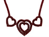 Red Garnet Heart Necklace