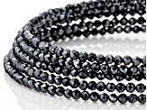 Silver Sky Color Spinel Stainless Steel Adjustable Wrap Bracelet